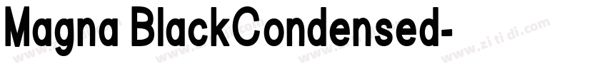 Magna BlackCondensed字体转换
